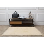 Linon Flokati Area Rug, 4ft x 6ft, Morrigan 4000G Natural