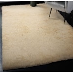 Linon Flokati Area Rug, 5ft x 7ft, Morrigan 4000G Natural