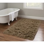 Linon Flokati Area Rug, 3ft x 5ft, Morrigan 2000G Mushroom