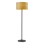 Adesso Oslo Floor Lamp, 59-1/2inH, Cherry Shade/Black Base