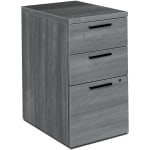 HON 10500 28inD Vertical 3-Drawer Mobile File Pedestal File Cabinet, Gray