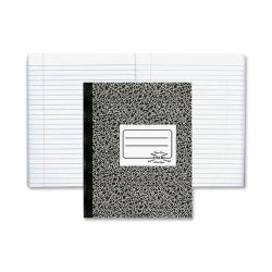 Rediform National Brand Composition Notebook, 7 1/2in x 9 3/4in, 1 Subject, 80 sheets, Black Marble