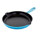 MegaChef Cast Iron Skillet, 10-1/4in, Blue