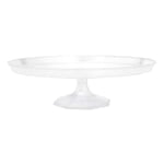 Amscan Pedestal Dessert Stands, 3-3/4in x 9-3/4in, Clear, Pack Of 4 Stands