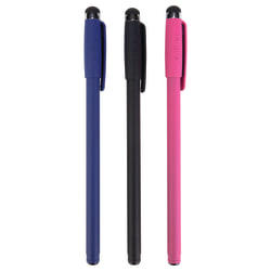 Targus Disposable Stylus And Pen, Assorted Colors, Pack Of 3