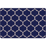 Flagship Carpets Moroccan Trellis Rectangular Rug, 72in x 108in, Blue