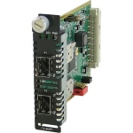 Perle CM-4GPT-DSFP Fiber Mode Converter Module - 1000Base-X - 2 x Expansion Slots - 2 x SFP Slots - Internal