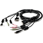 AVOCENT KVM Cable - 6 ft, Single Display, DVI-I, 1 x USB, 2 x Audio, Standard KVM cable