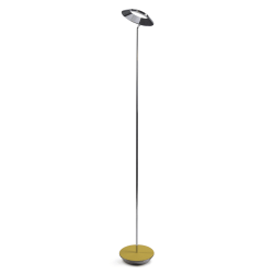 Koncept Royyo LED Floor Lamp, 45-1/2inH, Chrome Body/Honeydew Felt Base Plate