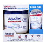 Aquaphor Advanced Therapy Unscented Baby Healing Ointment, 15.75 Oz