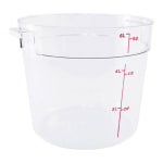 Cambro Food Storage Container, 6 Qt, 7 3/4inH x 9inW x 10inD, Clear