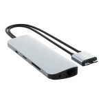 HyperDrive VIPER 10-in-2 USB-C Hub, 5/8inH x 1-15/16inW x 5-11/16inD, Silver, HD392-SILVER