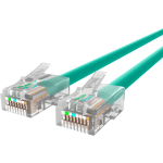 Belkin CAT6 Ethernet Patch Cable, RJ45, M/M - First End: 1 x RJ-45 Male Network - Second End: 1 x RJ-45 Male Network - 1 Gbit/s - Patch Cable - Gold Plated Connector - Gold Plated Contact - 24 AWG - Green