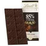 Lindt Excellence Chocolate, 85% Cocoa Chocolate Bars, 3.5 Oz, Box Of 12