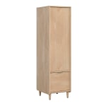 Sauder Clifford Place 16inW Storage Cabinet With Letter-Size Lateral File, Natural Maple