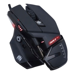 Mad Catz The Authentic R.A.T. 4+ Optical Gaming Mouse - PixArt PMW3330 - Cable - Black - 1 Pack - USB 2.0 - 7200 dpi - 9 Button(s)