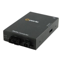 Perle S-100MM-S1SC40U - Media converter - 100Mb LAN - 100Base-FX, 100Base-BX - SC multi-mode / SC single-mode - up to 24.9 miles - 1310 nm / 1310 (TX) / 1550 (RX) nm