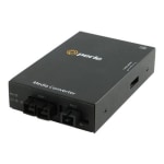 Perle S-100MM-S1SC40U - Media converter - 100Mb LAN - 100Base-FX, 100Base-BX - SC multi-mode / SC single-mode - up to 24.9 miles - 1310 nm / 1310 (TX) / 1550 (RX) nm