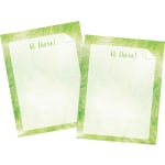 Barker Creek Designer Computer Paper, 8-1/2in x 11in, Lime Tie-Dye, 50 Sheets Per Pack, Set Of 2 Packs