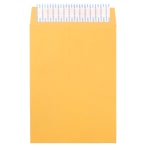 JAM Paper Open-End Envelopes, 6-1/2in x 9-1/2in, Peel & Seal Closure, Brown Kraft, Pack Of 500 Envelopes