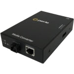 Perle S-1110-S1SC10D Media Converter - 1 x Network (RJ-45) - 1 x SC Ports - 10/100/1000Base-T, 1000Base-BX - 6.21 Mile - Rail-mountable, Rack-mountable