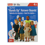 Roylco Hands Up Dry-Erase Answer Boards, 5in x 11 1/2in, White, Pack Of 24