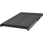 Vertiv 1U Depth Adjustable Fixed shelf 250Lbs Black - 1U Rack Height x 19in Rack Width x 33.60in Rack Depth - Rack-mountable - Black - Metal - 248.02 lb Maximum Weight Capacity