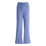 Medline ComfortEase Polyester/Cotton Modern Fit Ladies Tall Cargo Scrub Pants, 3X, Ceil Blue