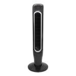 Genesis A2 Oscillating Tower Fan, 40inH x 13inW x 13inD, Black