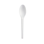 Stalk Market Compostable Cutlery Spoons, 6in, White, Pack Of 1,000 Spoons