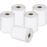 Dymo LabelWriter XL Shipping Labels, 4in x 6in, Rectangle, White, 220 Labels Per Roll, Pack Of 5 Rolls