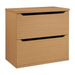 Office Star Denmark 2-Drawer 30-1/4inW x 17inD Lateral File Cabinet With Lockdowel Fastening System, Natural