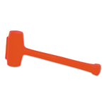 Compo-Cast Sledge Model Soft Face Hammer, 11-1/2 lb Head, 3 in Diameter, Orange