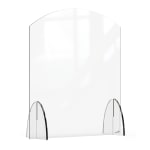 Rosseto Serving Solutions Avant Guarde Acrylic Sneeze Guard, 24in x 28in, Clear