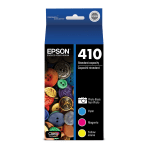 Epson 410 Claria Premium Black And Cyan, Magenta, Yellow Ink Cartridges, Pack Of 4, T410520-S