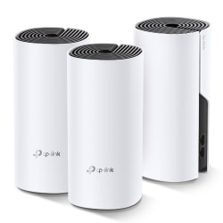 TP-Link Deco M4 AC1200 Whole Home Mesh Wi-Fi System, White, Pack Of 3