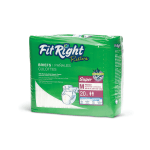 FitRight Restore Briefs, Medium, White, 20 Briefs Per Bag, Case Of 4 Bags