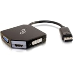 C2G DisplayPort to HDMI, VGA, DVI Adapter Converter - M/F - C2G DisplayPort Male to HDMI Female Adapter, DisplayPort Male to DVI Female Adapter, DisplayPort Male to VGA Female Adapter