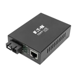 Eaton Tripp Lite Series Gigabit Multimode Fiber to Ethernet Media Converter, POE+ - 10/100/1000 SC, 1310 nm, 2 km (1.2 mi.) - Fiber media converter - 1GbE - 10Base-T, 100Base-TX, 1000Base-T - RJ-45 / SC multi-mode - up to 1.2 miles - 1310 nm