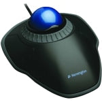 Kensington Orbit Trackball With Scroll Ring, Black/Blue, 72337