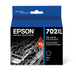 Epson 702XL DuraBrite Black High-Yield Ink Cartridge, T702XL120-S