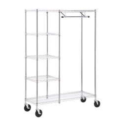 Honey-Can-Do Urban Steel Adjustable Shelving Unit, 5-Tiers, White