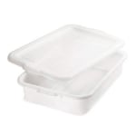 Tablecraft Food Storage Box, 7inH x 21-1/4inW x 15-3/4inD, White