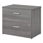 Bush Business Furniture Studio C 35-2/3inW x 23-1/3inD Lateral 2-Drawer File Cabinet, Platinum Gray, Standard Delivery