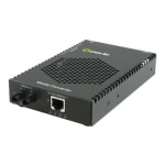 Perle S-1110PP-M2ST2 - Fiber media converter - GigE - 10Base-T, 1000Base-LX, 100Base-TX, 1000Base-T - RJ-45 / ST multi-mode - up to 1.2 miles - 1310 nm