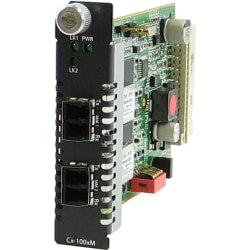 Perle C-1000MM-M2LC2 - Gigabit Ethernet Fiber to Fiber Media Converter Module - 2 x LC Ports - DuplexLC Port - Multi-mode - 1000Base-SX, 1000Base-LX - 1.24 Mile - Internal