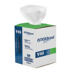 Hospeco TaskBrand V40 DRC Centerfeed Roll, 11inH x 8-1/2inD, 200 Sheets Per Pack