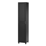 Ameriwood Home Kendall 16in Utility Storage Cabinet, 5 Shelves, Black