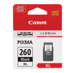 Canon PG-260XL Black High-Yield Ink Cartridge, 3706C001