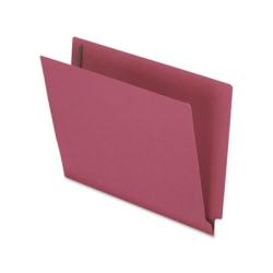 Pendaflex Letter Recycled End Tab File Folder - 8 1/2in x 11in - 3/4in Expansion - 2 Fastener(s) - 2in Fastener Capacity for Folder - Red - 10% Recycled - 50 / Box